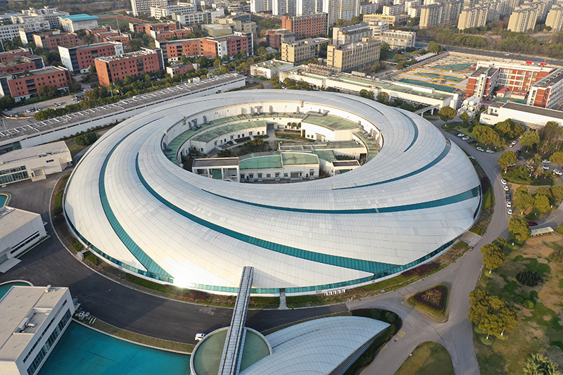 2019年3月12日，航拍上海光源項目。